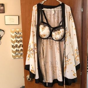 Kimono and bra